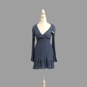 Lulus long sleeve blue dress